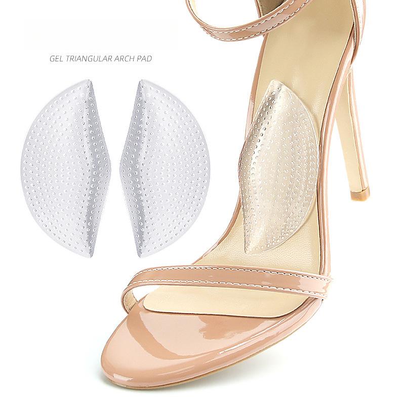 GEL Arch Pad Flat Foot Arch Support Solar Pad Soft Anti-wear Self-adhesive Shock Absorbing Granular Massage Arch Pad