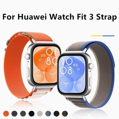 Alpine Nylon Loop Strap For Huawei Watch Fit 3 Sports Soft Replacement Wristband Correa For Huawei Fit3 Belt Accesorios Bracelet
