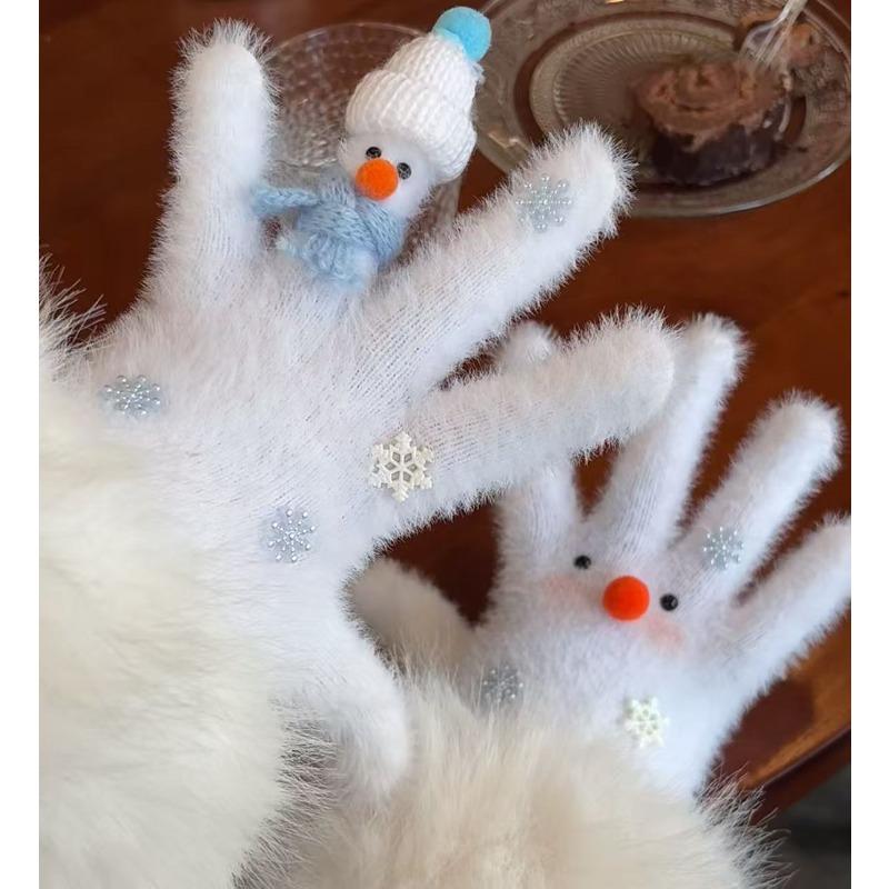 

Пальчиковые перчатки из хорькового меха, ранний снег, зима, женские, из норки, студенческие, милые, теплые, для верховой езды, ветрозащитные и холодостойкие