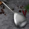 1Pcs Large Durable Stainless Steel Colander Skimmer Spoon Heavy Duty Food Strainer Spoon For Frying & Cooking Kitchen Utensils