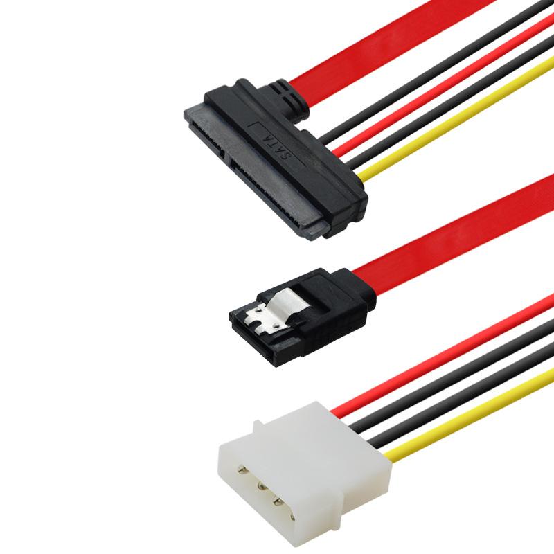 1 Stück Sata7+15P zu 7+4Pin Konverterkabel Ide Sata3.0 Kabelteiler für Festplatte Optisches Laufwerk Datenkabel Stromkabel