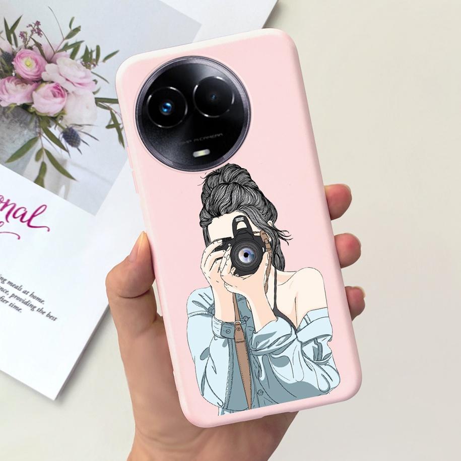 Shockproof Case For Realme 11 5G / Realme 11X Phone Cover Fashion Girls Soft Silicone Funda For Realme11 11 X 2023 RMX3785 Coque