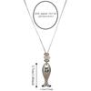 Natural Stone Fish Pendant Necklace Hypoallergenic Titanium Steel Chain  Jewelry Lovers
