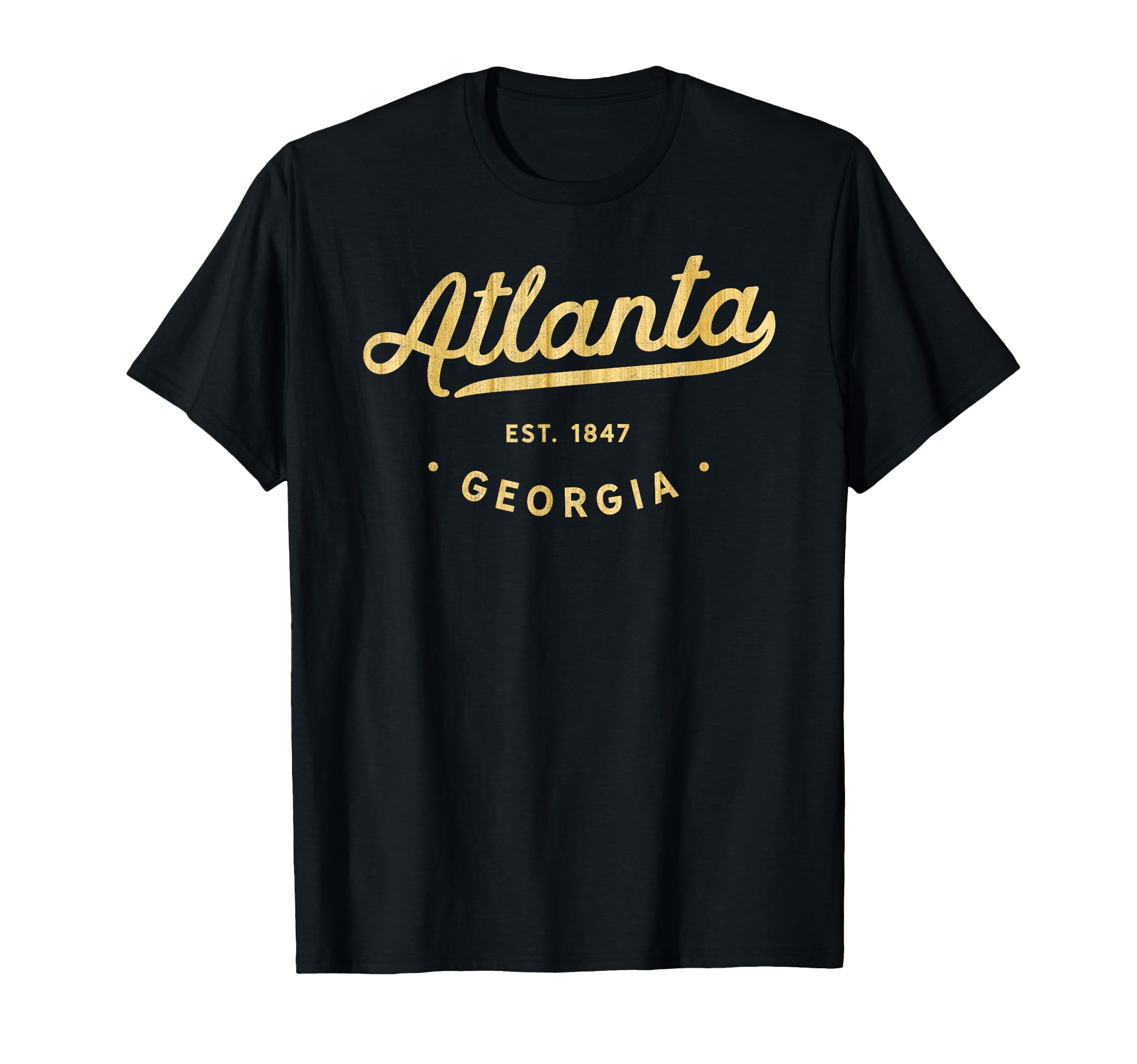 

Classic Atlanta Georgia Woodgrain Retro Vintage USA Gift T-Shirt