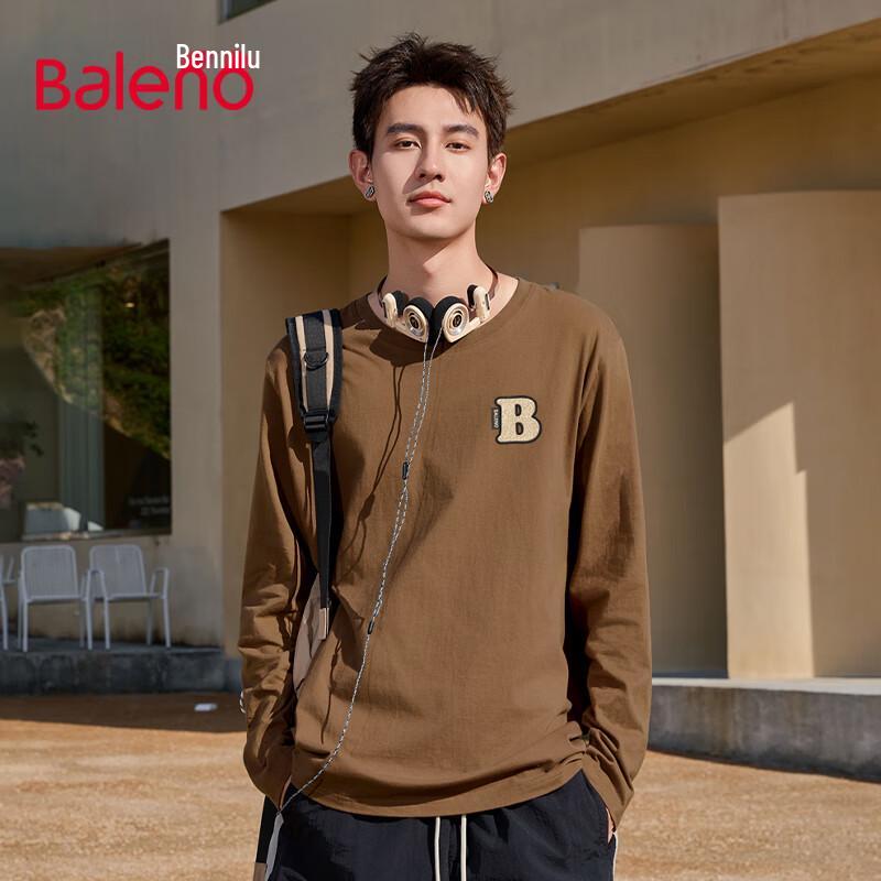 Baleno Men s Heavyweight Cotton Long Sleeve T-shirt 4XL