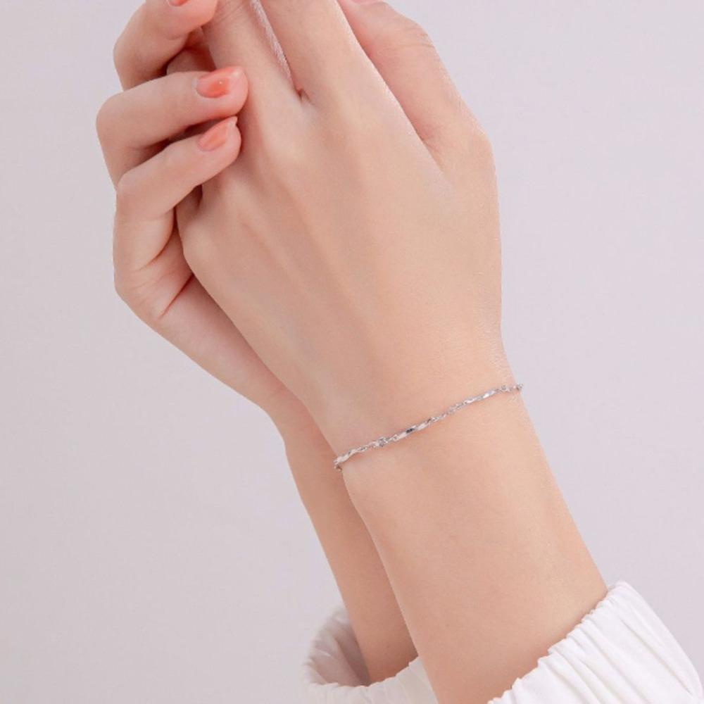 Valentine's Day Simple Thin Bracelet Flower Couple Bangle Classic Lovers Bracelet  Gifts
