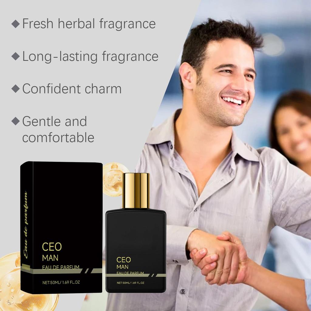50ML Herbal Fresh Perfume, Lasting Perfume,Curegarden Wood Perfume, Orange Lavender, Men s Perfume