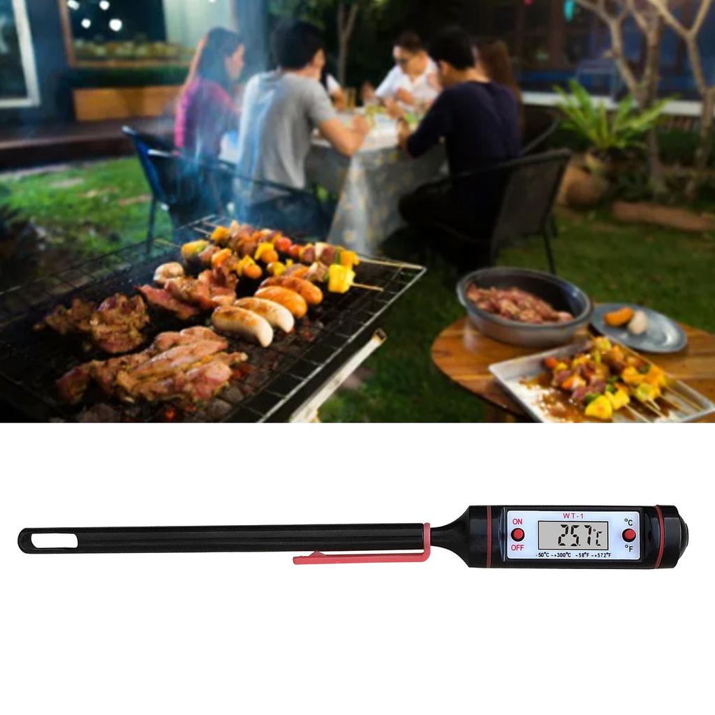 Digital Meat Thermometer ‑50 Degrees C‑300 Degrees C Kitchen BBQ Thermometer for Food with Meat Temp Probe for Cooking