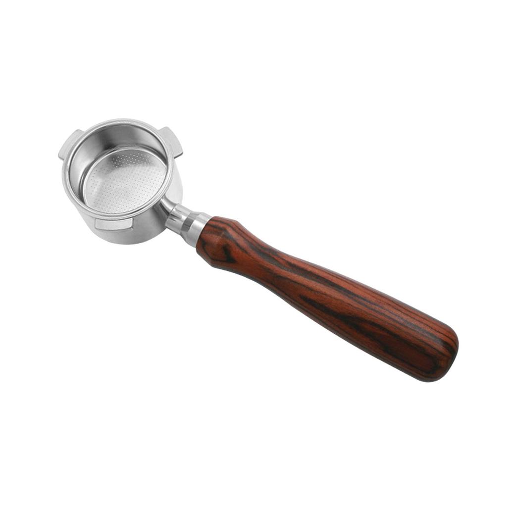Espresso Bottomless Portafilter with Filter Basket Stainless Steel Accessory
