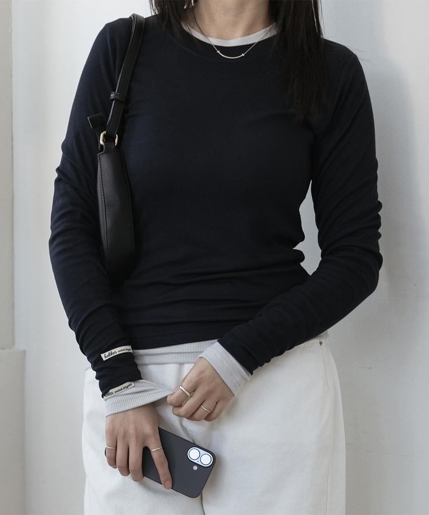 BAKKEN Soft Basic Plain Long Sleeve T-Shirt Bk4308 (4 Colors)