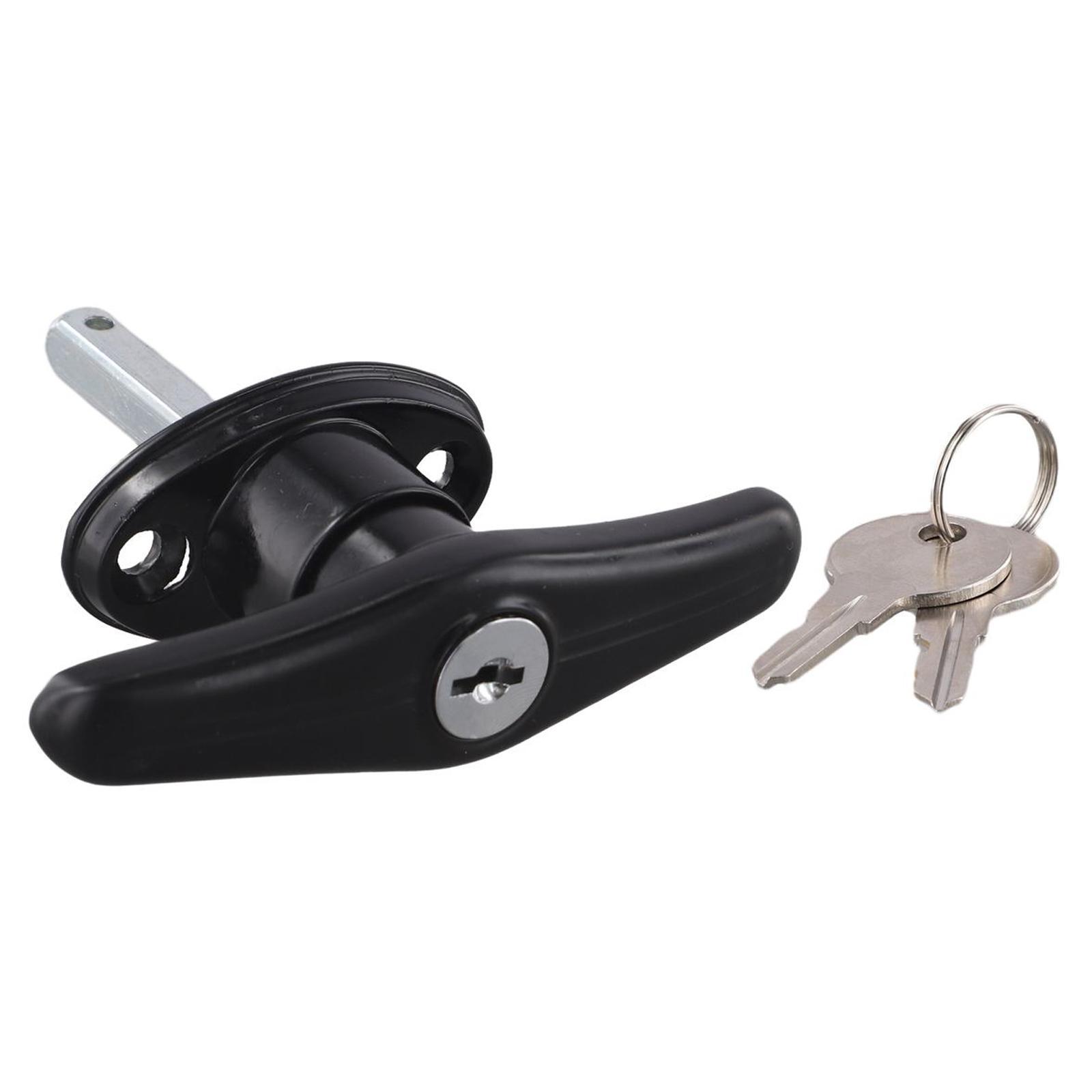 Secure Entry Outdoor Storage Solution Garage Door Lock Shed Lock T Handle Door Lock Waterproof Design Easy Installation
