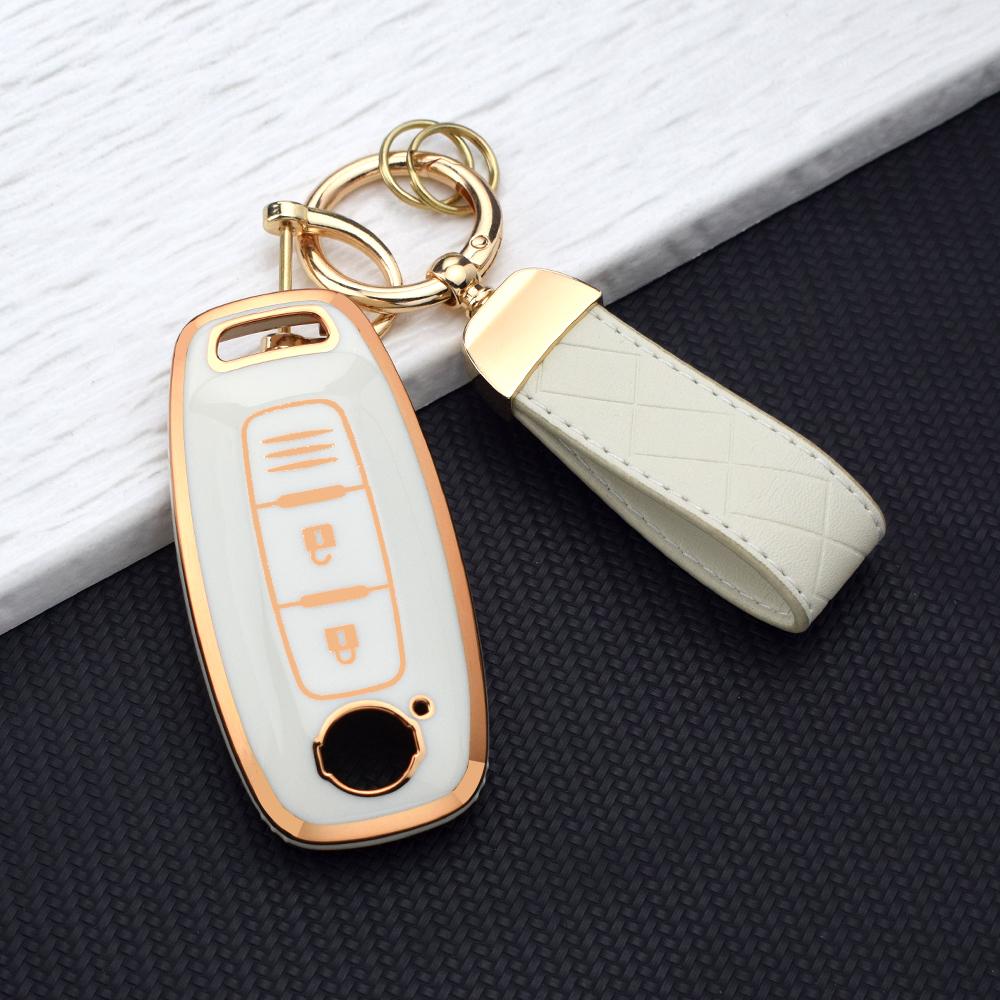 TPU Schlüsselhülle Halter für Nissan Qashqai J12 Juke Teana X-trail T33 Kicks Altima Ariya 3 Tasten Weiche Schale Fob Abdeckung Schlüsselanhänger