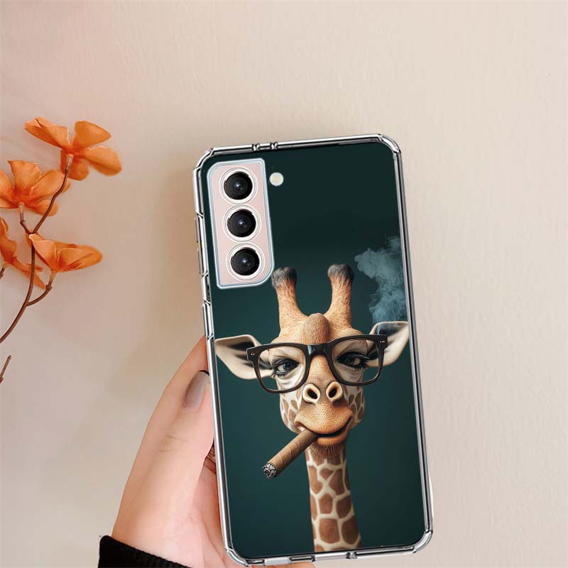 Giraffes Have Long Necks Phone Case For Samsung S24 S25Edge Galaxy S22 S25 Ultra S21 S23 FE S20 S10 Plus S10E Cover Shell Coque