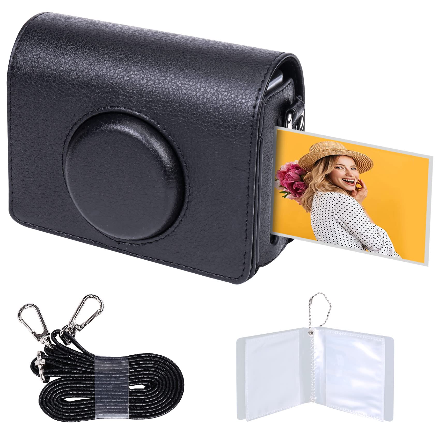 

Khanka FUJIFILM Instax Evo Hybrid Instant Camera instax mini Evo INS MINI EVO BLACK Case Protective (Black Case)