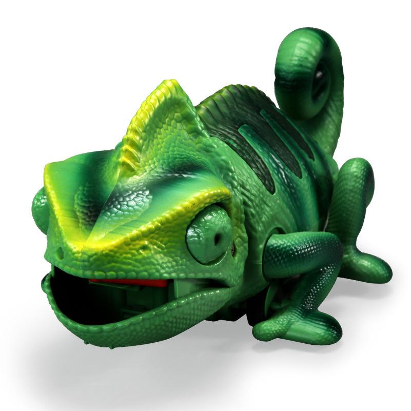 Simulation Fernbedienung Elektrisches Krabbelndes Chamäleon Tiermodell Fernbedienung Raubtier Chamäleon Soundeffekt Kinderspielzeug
