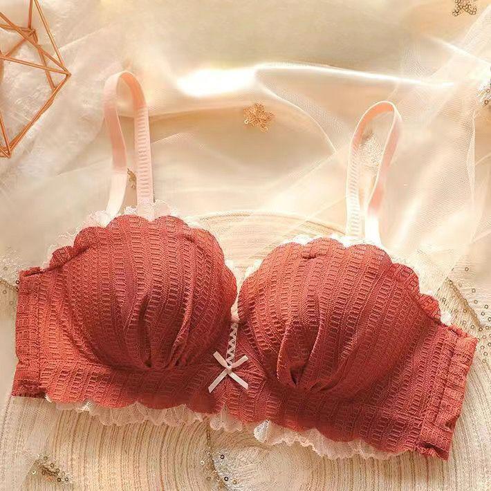 Fashion Sweat Underwear Girls Ruffles Lace Bras Sling Backless Lingerie For Women Sexy Bras