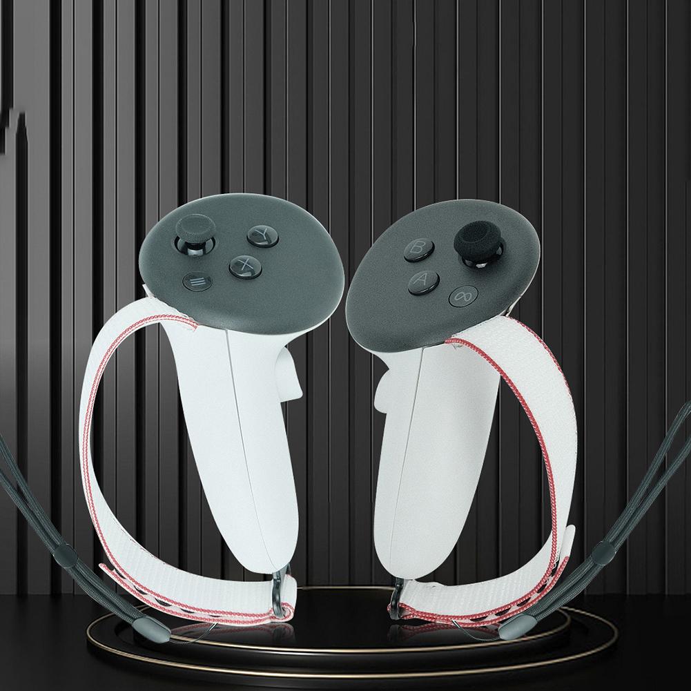 Accessories Pack Battery Cover Replacement Kit Adjustable Active Straps Metal Ring Buckle for Meta Quest 3 VR Controller Grips