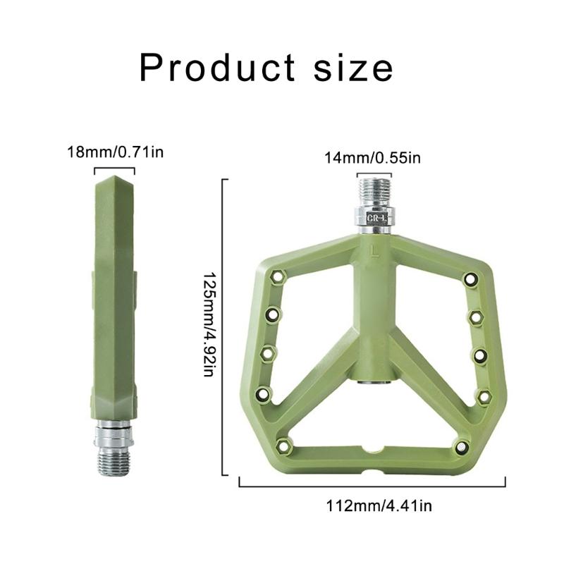 Light Weight Nylon Bicycles Pedal Aluminum Sealed Bearings Road Bike Pedal Replacement NonSlip Mountain Bicycles Pedal