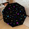 1PC Stars Space Umbrella-8-Rib Reinforced, Automatic Open, Lightweight & Durable, Cute Fashion Accessory for Outdoor, Beach, or Casual Use, Beach Umbr