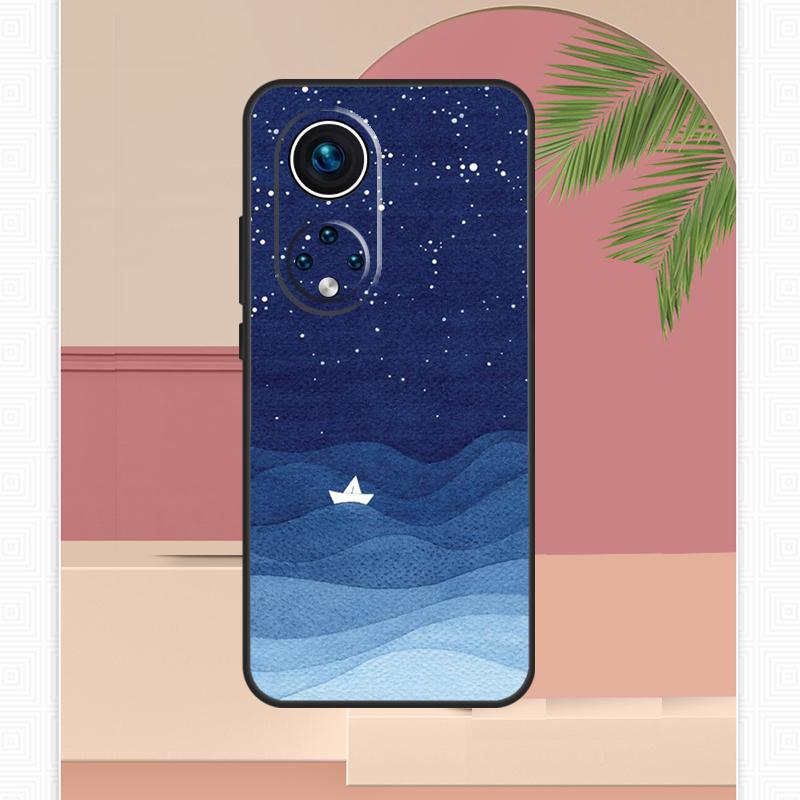 

ocean waves sailboat Case For Honor Magic 7 Lite 5 6 8 Pro Honor 400 200 X9c X9b X9a X8b X8a X8c 50 70 90 Cover Honor X8c