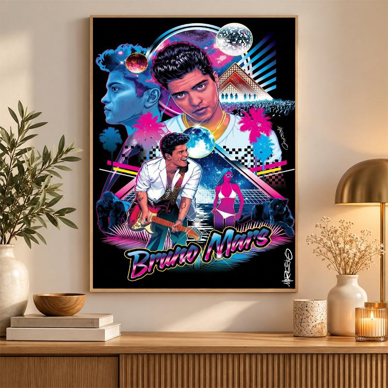 Bruno Mars Diamond Painting Kit 5D Full Drill DIY Diamond Mosaic Wall Art Home Decor
