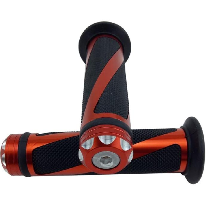 Universal Motorcycle Rubber Gel Handlebar Hand Grips For 7/8" Bar End Handle Bars Sports Bikes