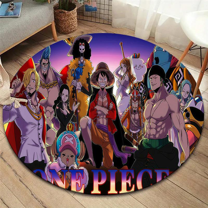 One Piece Round Area Rug Carpet Rug For Living Room Bedroom Sofa Playroom Decor Nonslip Floor Mat