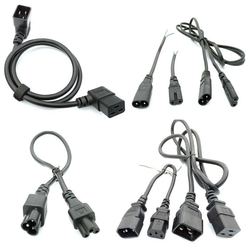 C13 to C14, C7 to C8, C19 to C20 Male-Female Figure-8 Server Extension Power Cord