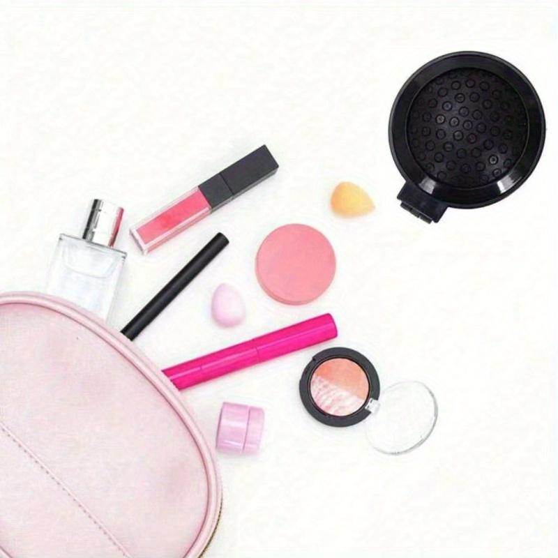 1pz Specchio da Viaggio Pieghevole Spazzola per Capelli Rotonda Pieghevole Tascabile Mini Pettine per Capelli Pettine Massaggianti per Capelli Compatto da Viaggio per Donne Ragazze