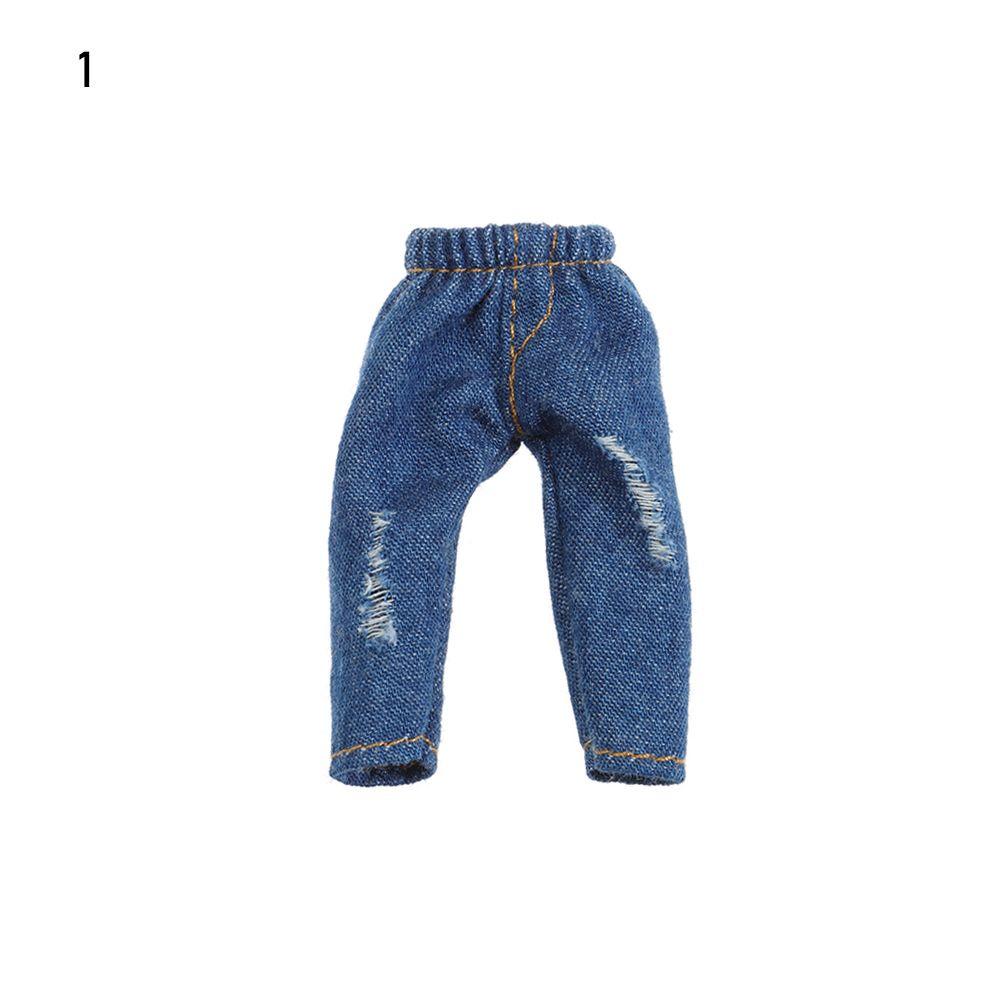 Cool 1/12 Dolls Kids Gift Toys Hoodies Doll Jeans PU Leather Jackets Fashion Ripped Pants