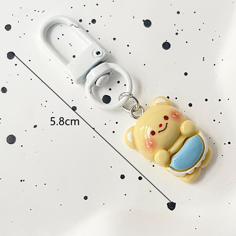 

Милый кавайный универсальный брелок в виде медведя-масла, мультяшный креативный кулон, брелок для рюкзака, украшения, аксессуары, подарки