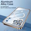 Aluminum Alloy Metal Frame Cover Lens film protection for Iphone 17 Pro Max 16 15 14 13 12 Pro Max Support for Magsafe Charging Case