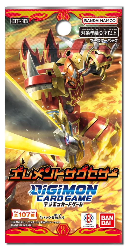 Bandai Digimon Card Game Booster Pack Element Successor 24 Packs [BT-18] (BOX)