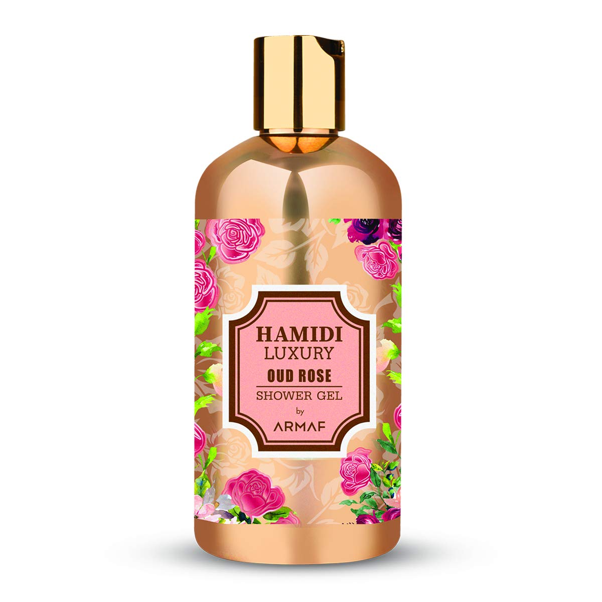Hamidi Luxury Oud Rose Shower Gel 500ML | Non-Alcoholic | Ultra Moisturizing | Feel Soft, Smooth & Refreshed