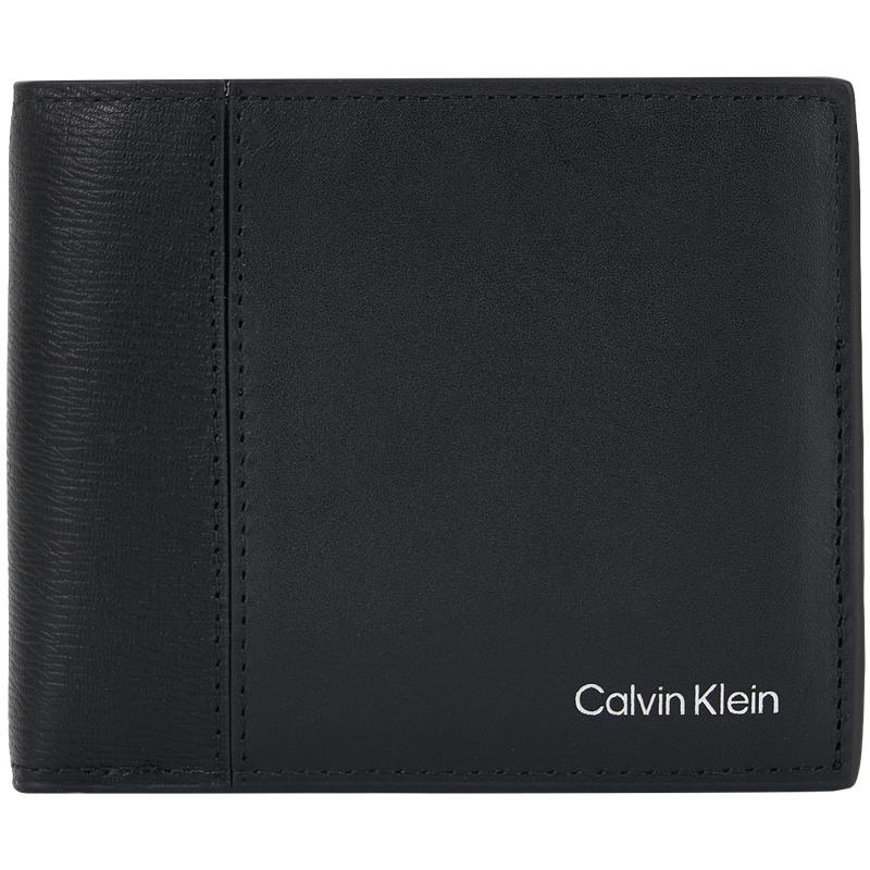 

Calvin Klein Business Casual Multi-Card Slot Folded Leather Wallet Men wallet Space-Black 4D1304G-UB1 Basic Set (Bag)