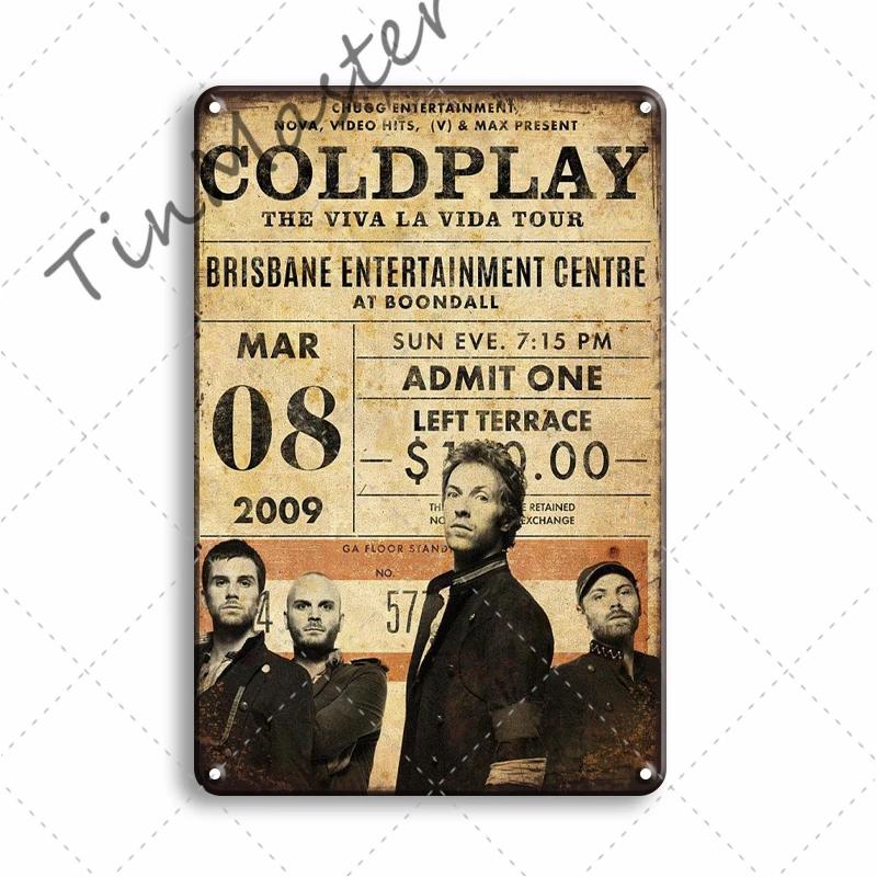 Rock N Roll Metal Poster, Tin Sign, Vintage Johnny Cash, Retro Plaque, Pub, Bar, Man Cave, Home Decoration Plates