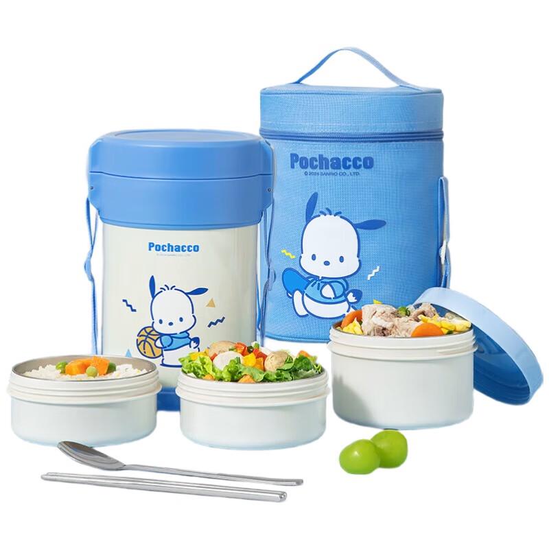 TAFUCO Sanrio 3-Layer Stainless Steel Insulated Lunch Box