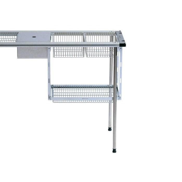 Snow Peak IGT Rack Mesh Tray 1 Unit Deep Type CK-225 Silver 35.6 x 24.5 x 12.7cm
