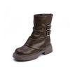 Maillard Brown Boots Women's Short Boots 2025 New Autumn and Winter Trouser Boots Western Platform Martin Boots Women's Versatile