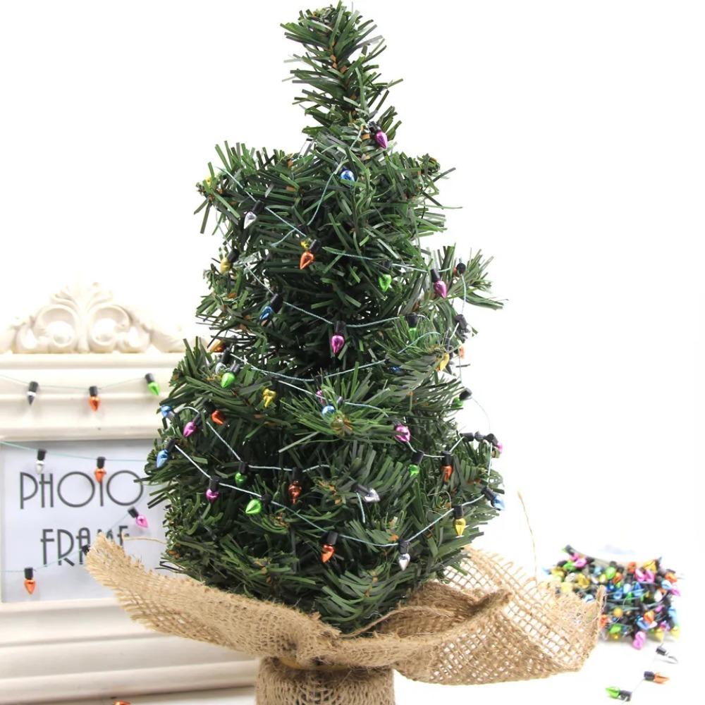 Colorful Fake Light String 5M Christmas Light Bulb Beads  Xmas Tree