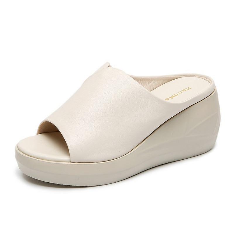 

Босоножки на танкетке с открытым носком, женская обувь, стиль, платформа, повседневные, с открытым носком, дышащие и удобные 40