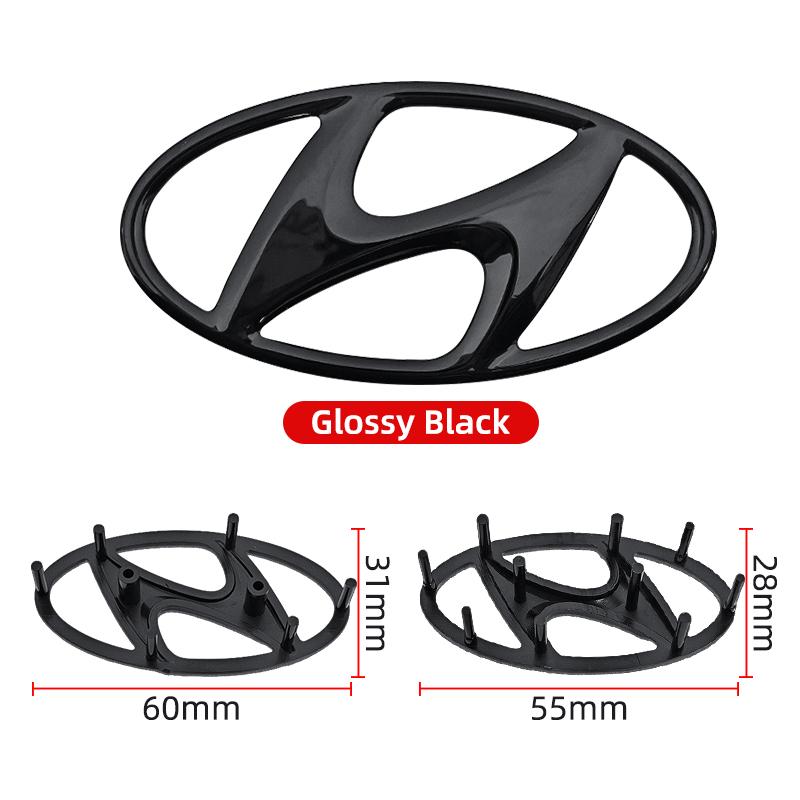 ABS Car Steering Wheel Logo Emblem Cover Badge For Hyundai Elantra Sonata Tucson I30 I20 Accent Genesis Tiburon Kona Tiburon AG3
