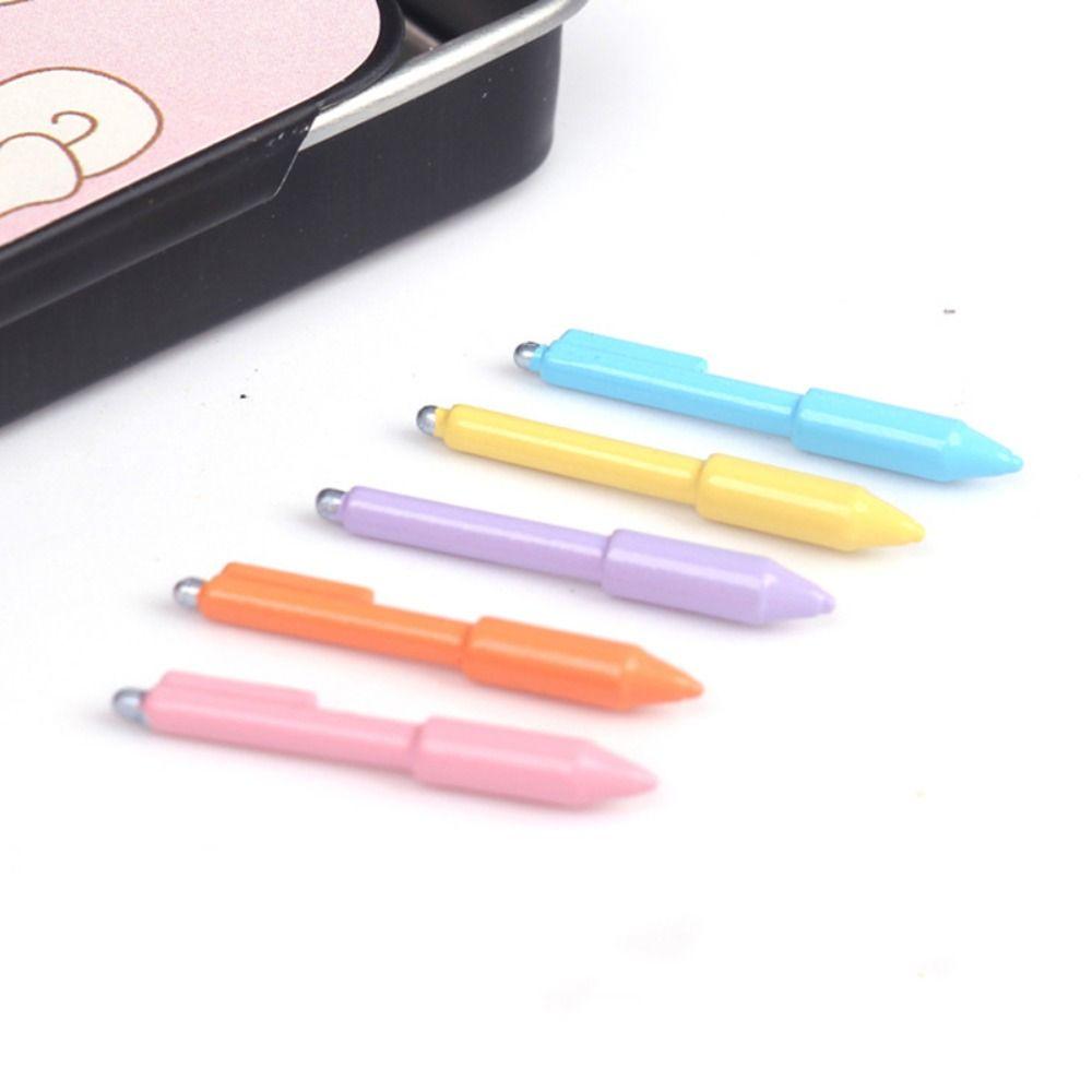 10pcs OB11 Prop Dollhouse Mini Pen Model Study Scene Doll House Miniature Things Pretend Play Toys