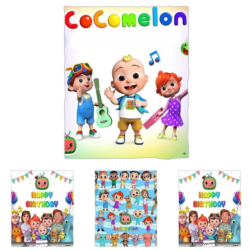 Ultra Soft Cocomelon Flannel Blankets For Kids Warm Comfortable And Cozy Gift