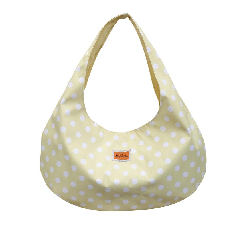 Large Capacity Shoulder Bag Dot Underarm Bag Women s Tote Bag жёлтый