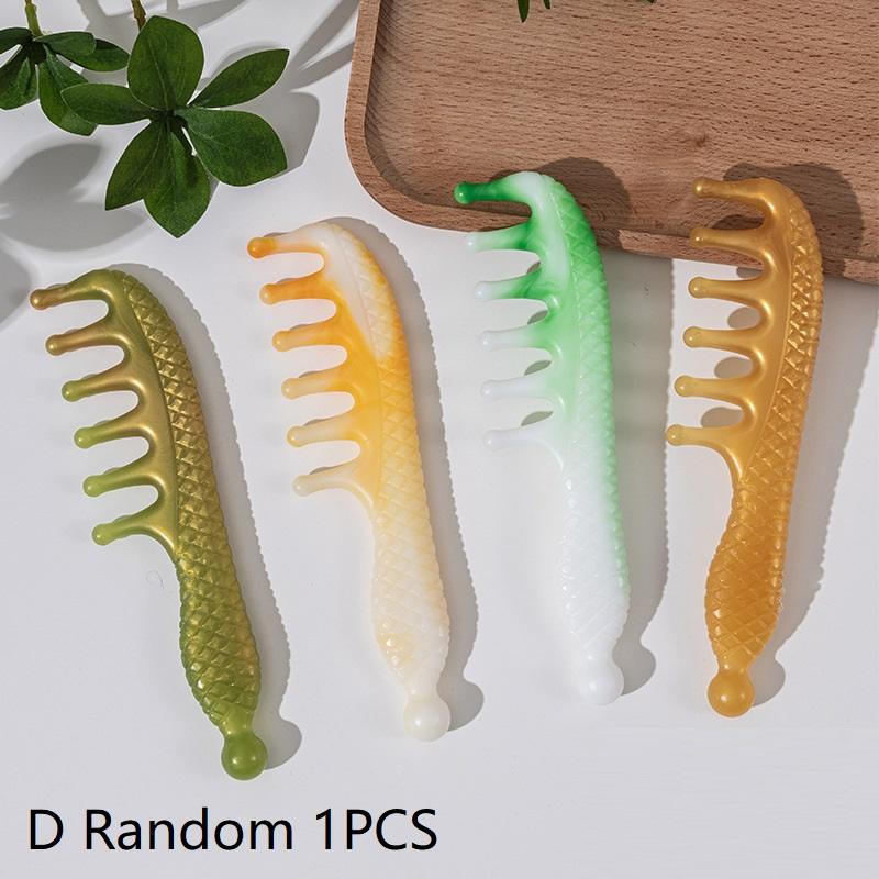 Body Meridian Massage Comb Stress Relief Gua Sha Tool Acupuncture Therapy Blood Circulation Anti-static Plastic Hair Combs