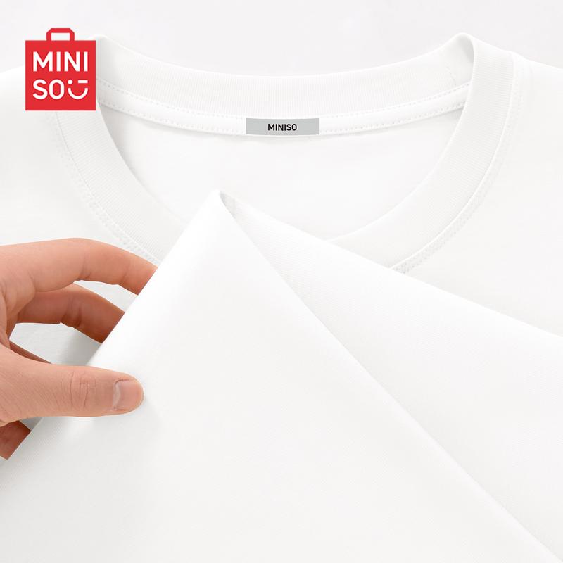 

MINISO Men s Pure Cotton Short Sleeve T-Shirt M