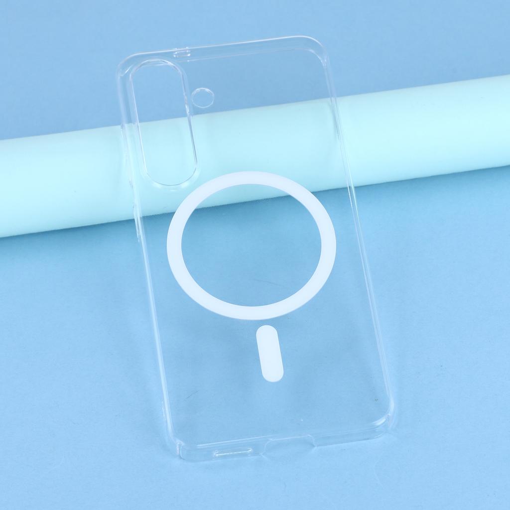 For Samsung Galaxy S25+ Crystal Clear Case Compatible with MagSafe Hard PC Phone Cover