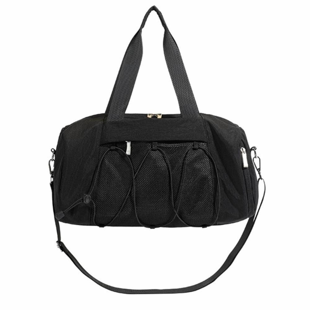 Dry Wet Separation Fitness Handbag Large Capacity Gym Tote Bag Portable Swimming Training Daypack чёрный