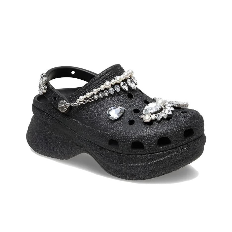 Crocs Stylish Versatile Hole Shoes Women Footwear Black 211978-001